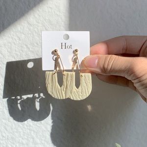 Polymer clay arch earring